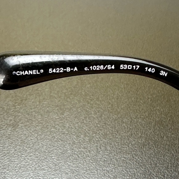 Chanel Sunglasses Rhinestone Logo 5422-B-A c.1026/S4 100% UVA UVB Protection - Picture 8 of 16